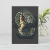 Fierce Cobra Snake Dark Jungle Tattoo Art シーズンカード (スタンド正面)