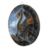 Fierce Copper Gold Black Dragon Fantasy ダーツボード (正面右)