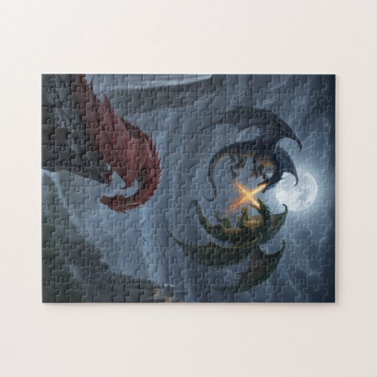 Fierce Dragon Battle -  ジグソーパズル (横)