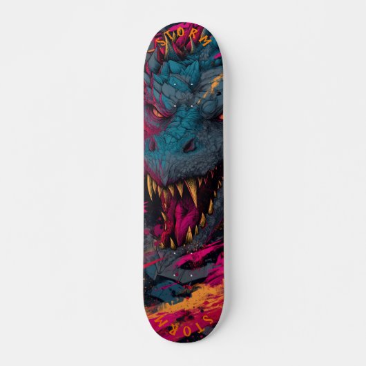 Fierce Dragon Graffiti Street – Limited Edition スケートボード (正面)