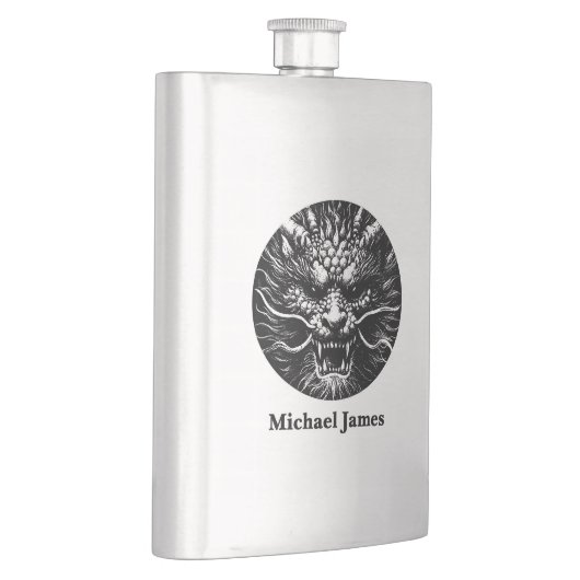 Fierce Dragon Personalized フラスク (右)