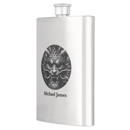 Fierce Dragon Personalized フラスク (左)