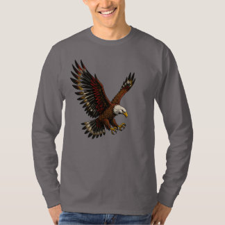 Fierce Eagle in Flight Tシャツ