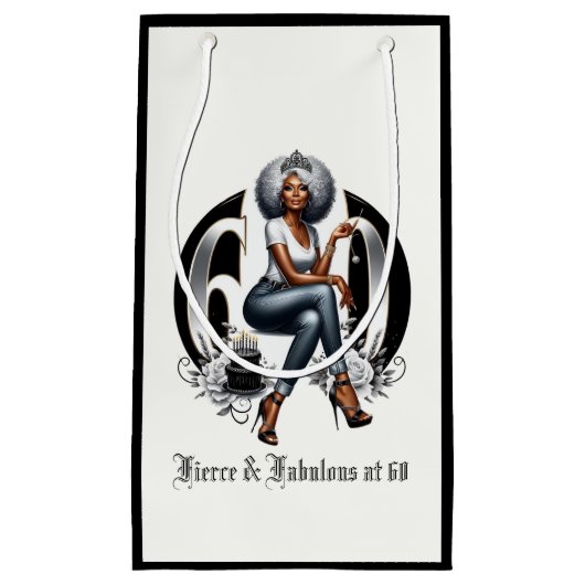 Fierce & Fabulous at 60 スモールペーパーバッグ (正面)