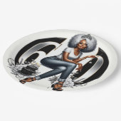 Fierce & Fabulous at 60 ペーパープレート (アングル)