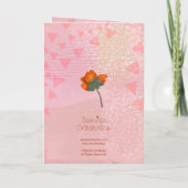 Fierce Floral, Flawless Moody Floral Greeting Card カード (裏面)