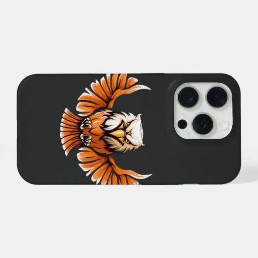 Fierce Flying Eagle iPhone 15 Pro Case iPhoneケース (裏面横)
