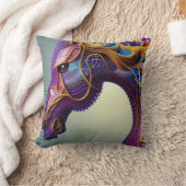 Fierce Fractural Gems Horse Head クッション (ブランケット)