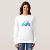 Fierce Gradient Shark Logo | Bold Ocean スウェットシャツ (正面フル)
