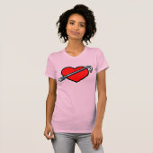 Fierce Heartbreaker Anime Hearts Crowbar Design Tシャツ (正面フル)