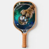 Fierce Jungle Cat Slash Metallic Pickleball – Chro ピックルボールラケット (裏面)