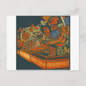 Fierce Kabuki Warriors – Japanese Woodblock Spirit ポストカード (正面)