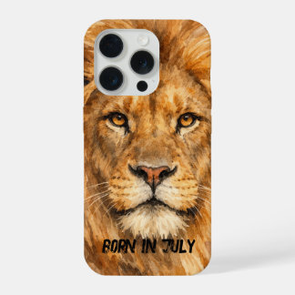 Fierce Lion – Wild July Birth Month Animal iPhone 15 Proケース