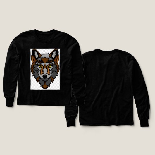 Fierce Modern Wolf Emblem (デザイン 正面&背面)