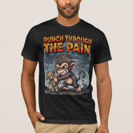 Fierce Monkey Punch Through The Pain Tシャツ
