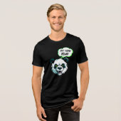 Fierce Panda “Not Today Bruh!” Funny Graphic トライブレンドTシャツ (正面全面)