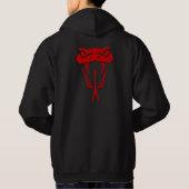 Fierce Red Snake Face Unisex  パーカ (裏面)