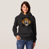 Fierce Roaring Lion Graphic hoodies パーカ (正面フル)