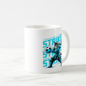 Fierce Samurai Cat Striker Mug コーヒーマグカップ (正面右)