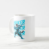 Fierce Samurai Cat Striker Mug コーヒーマグカップ (正面左)