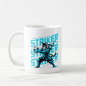 Fierce Samurai Cat Striker Mug コーヒーマグカップ (左)