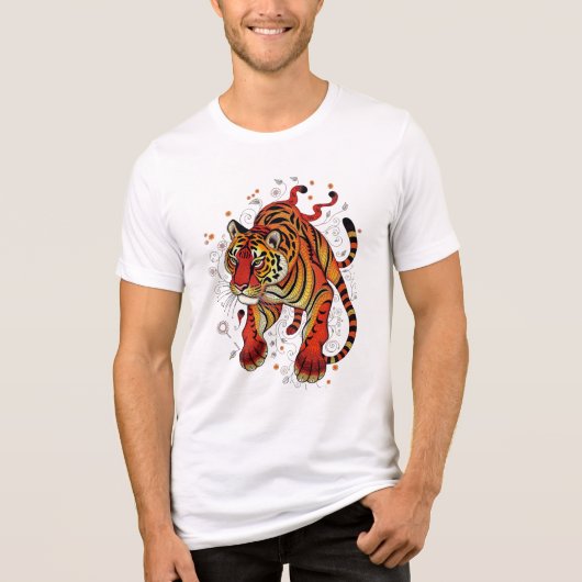 Fierce Spirit Tiger トライブレンドＴシャツ (正面)