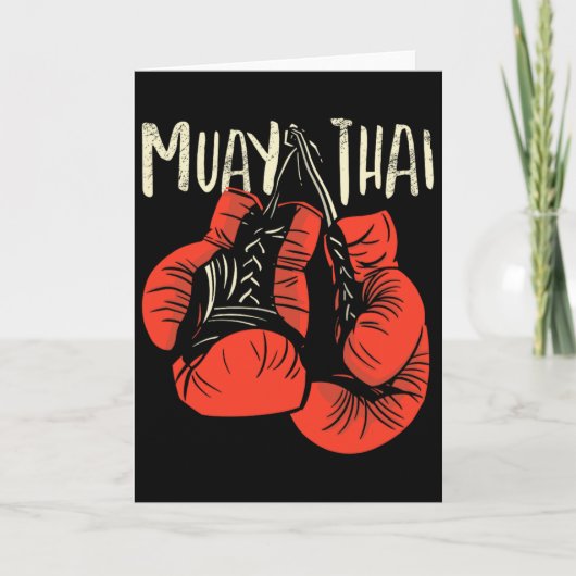 Fierce Thai Boxing Fight Style For Kickboxing Muay カード (正面)