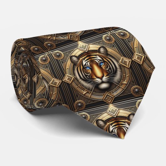 Fierce Tiger Tie | Masculine Men's Fashion ネクタイ (ロール)