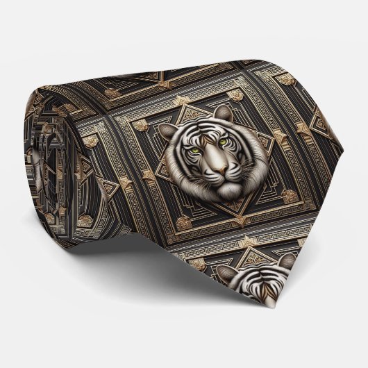 Fierce Tiger Tie | Masculine Men's Fashion ネクタイ (ロール)