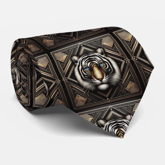 Fierce Tiger Tie | Masculine Men's Fashion ネクタイ (ロール)