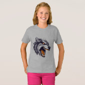 fierce wolf girl Tシャツ (正面フル)