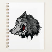 Fierce Wolf Head Bold Wild Animal プランナー手帳 (正面)