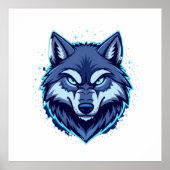 Fierce Wolf – Symbol of Strength and Freedom ポスター (正面)