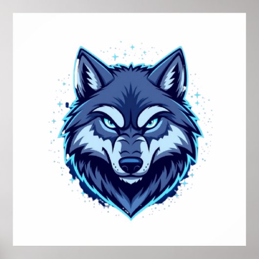 Fierce Wolf – Symbol of Strength and Freedom ポスター (正面)