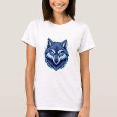 Fierce Wolf – Symbol of Strength and Freedom Tシャツ (正面)