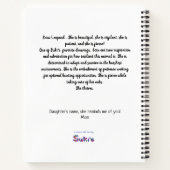 Fierous is beautiful Snow Leopard ノートブック (裏面)