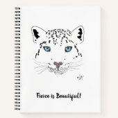 Fierous is beautiful Snow Leopard ノートブック (正面)
