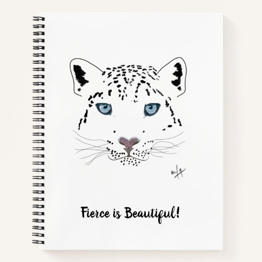 Fierous is beautiful Snow Leopard ノートブック (正面)