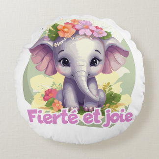 Fierté et joie ラウンドクッション