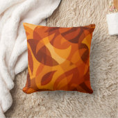 Fiery Abstract Autumn Leaves クッション (ブランケット)
