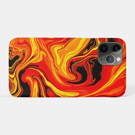 Fiery Abstract Swirls of Emotion Case-Mate iPhoneケース (裏面(横))