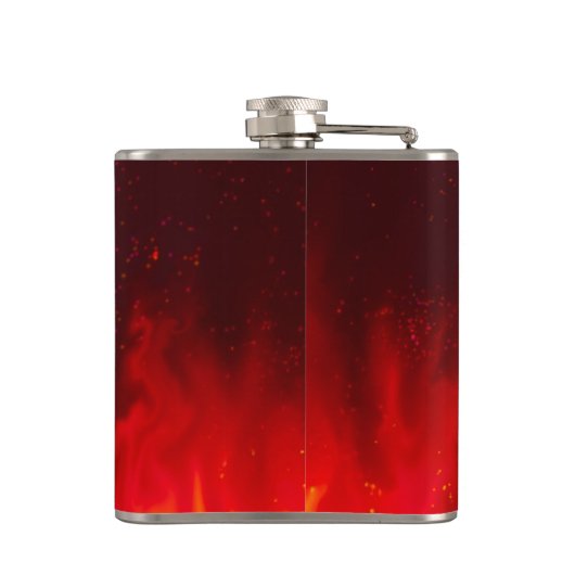 Fiery BBQ Flask — Custom Steak House Style フラスク (裏面)