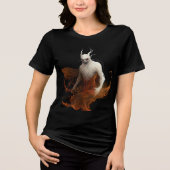Fiery Clawed Wraith with Glowing Eyes トライブレンドＴシャツ (正面)