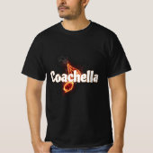 Fiery Coachella Tee – A Design Full of Energy Tシャツ (正面)