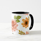 Fiery Dahlia Bloom  マグカップ (正面右)