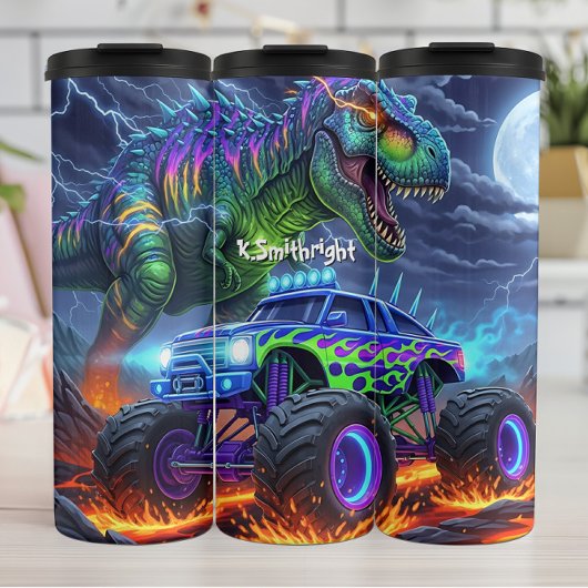 Fiery Dinosaur Monster Truck Battle タンブラー