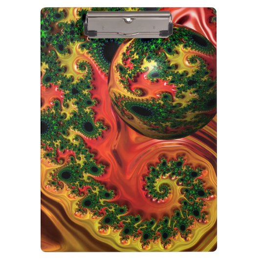 Fiery Elegance – 複雑さの勉強クリップボード クリップボード (正面)