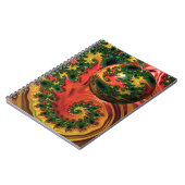 Fiery Elegance – 複雑さの勉強ノートブック ノートブック (左側)