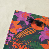 Fiery Floral ビーチタオル (インサイチュ)