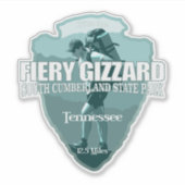 Fiery Gizzard (arrowhead T) シール (正面)